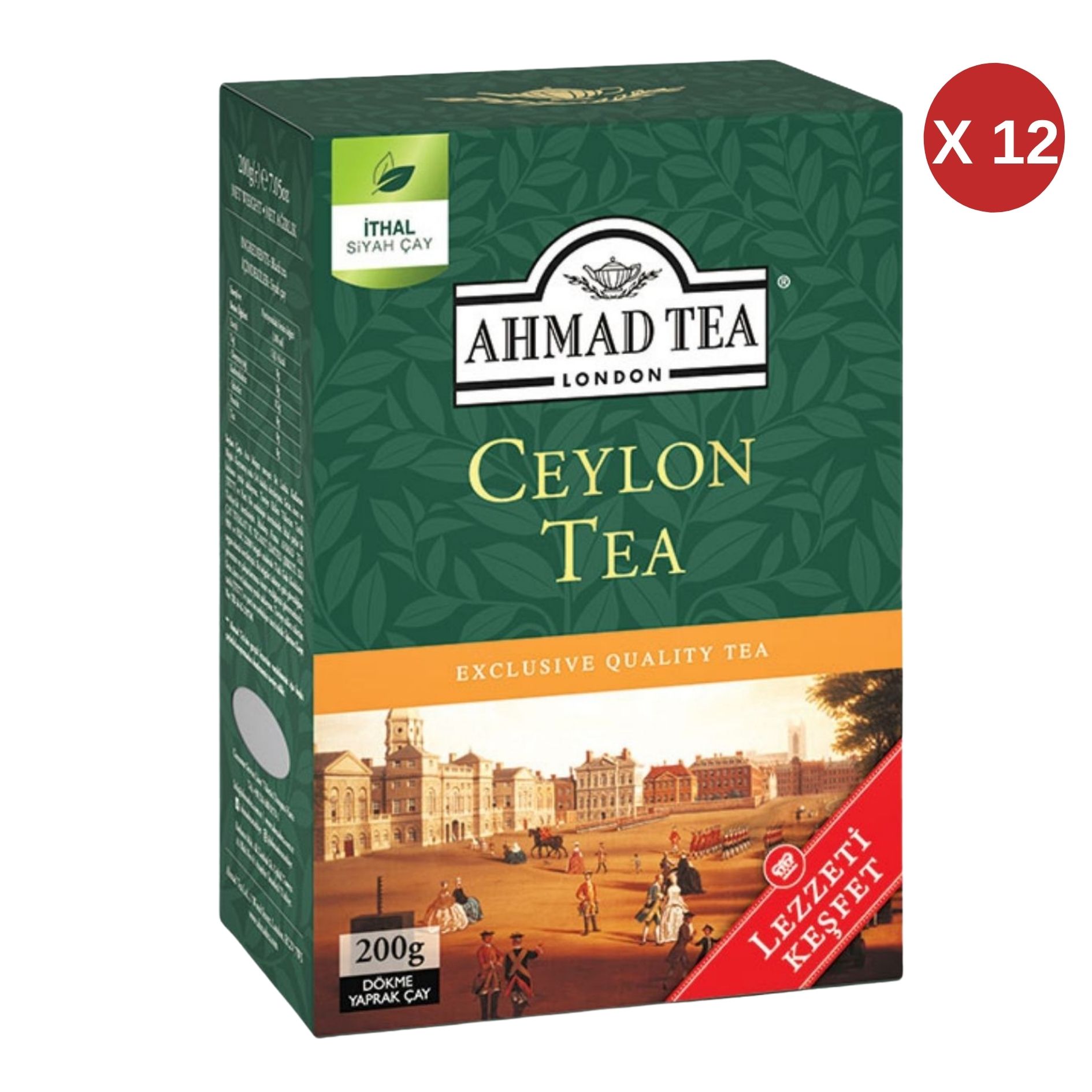 AHMAD TEA CEYLON TEA 12x200 GR DÖKME ÇAY-138 12 ADET