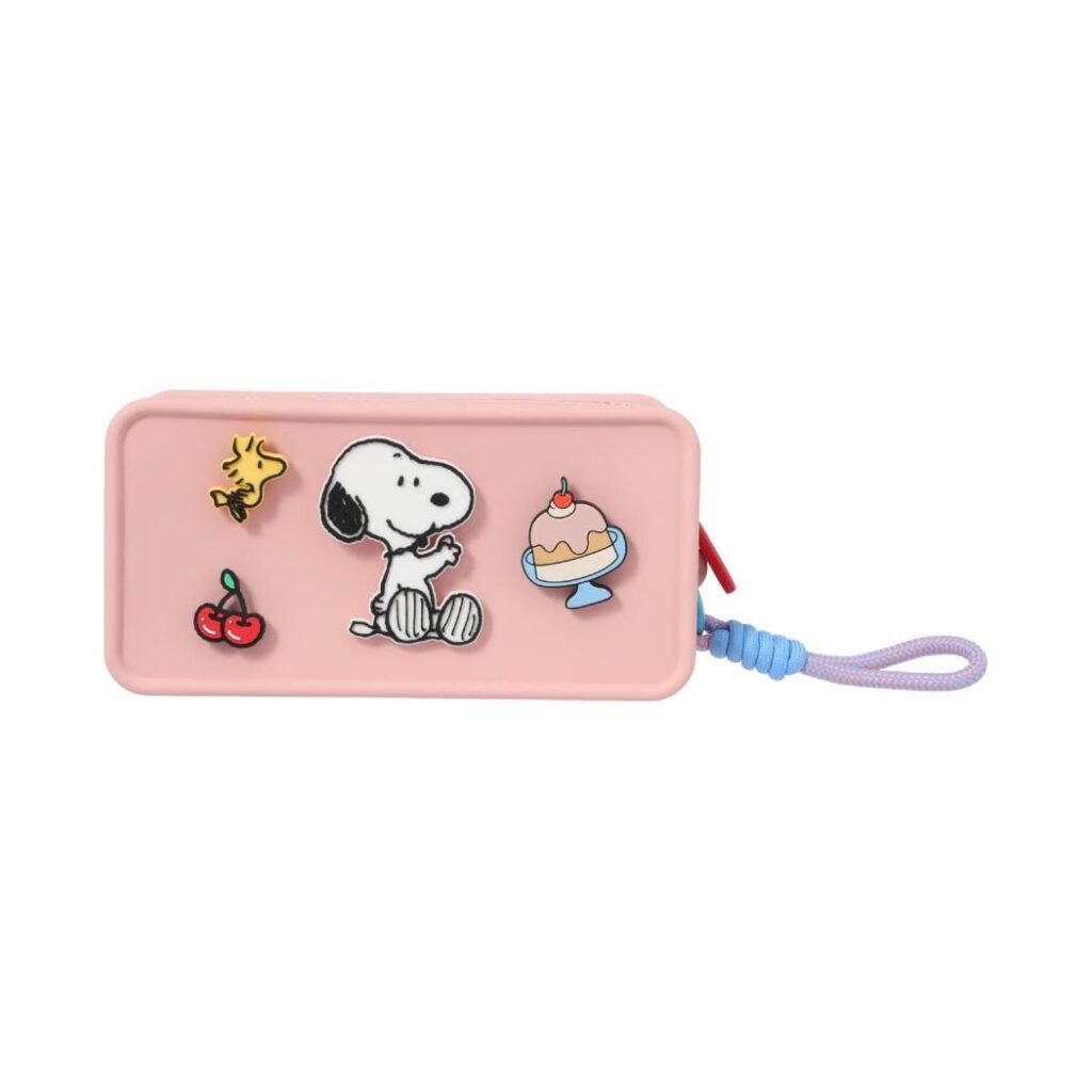 Snoopy Lisanslı Silikon Kozmetik Çantası - Pembe