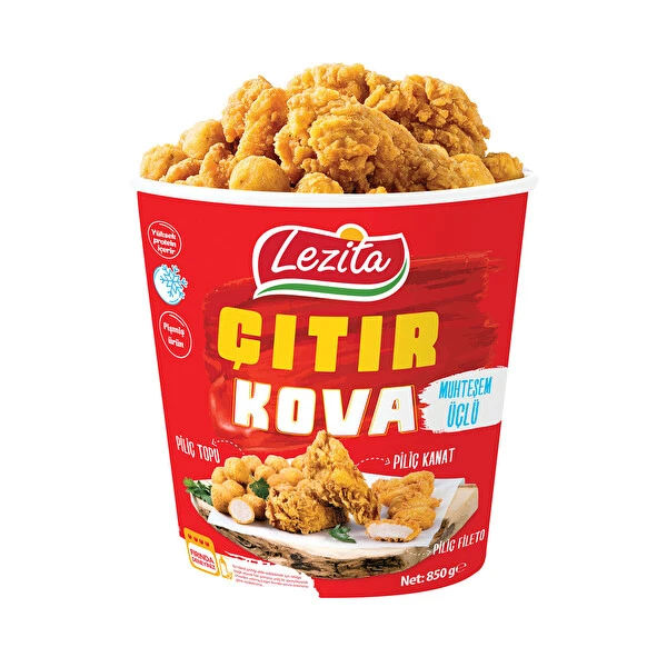 LEZİTA PİLİÇ ÇITIR KOVA 850 GR (DOND.)