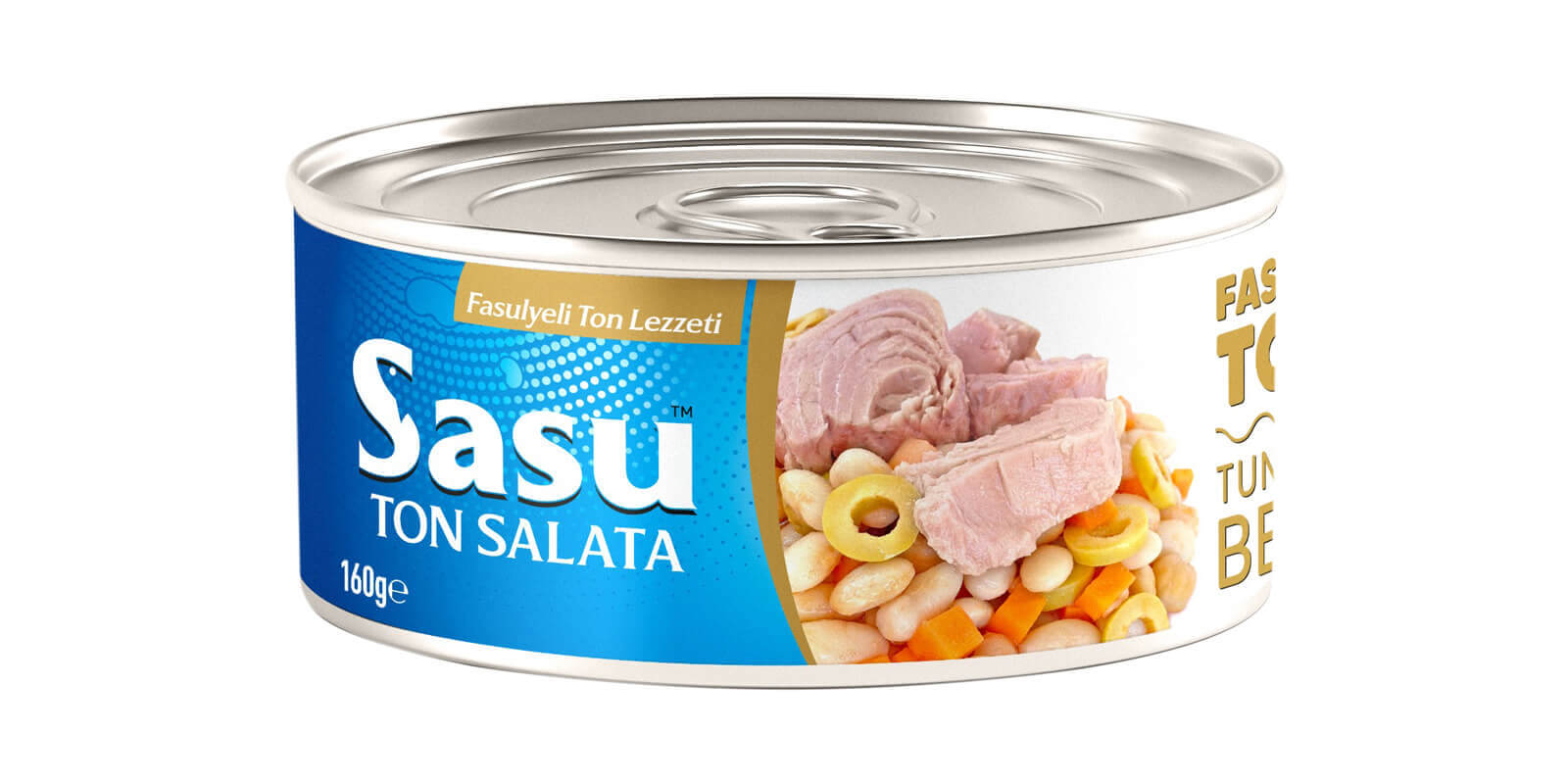 Sasu Ton Balığı Kons. Fasulyeli (2*160 Gr)