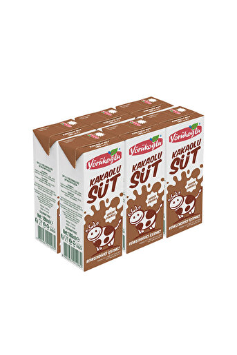 YÖRÜKOĞLU 180 ML KAKAOLU SÜT 6 ADET ( MULTİPACK )