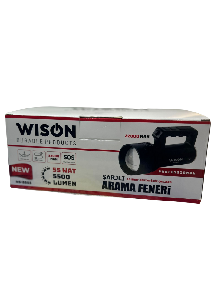 WISON WS-8585/55W ŞARJLI-ZOOMLU PROJEKTÖR-5500 LUM