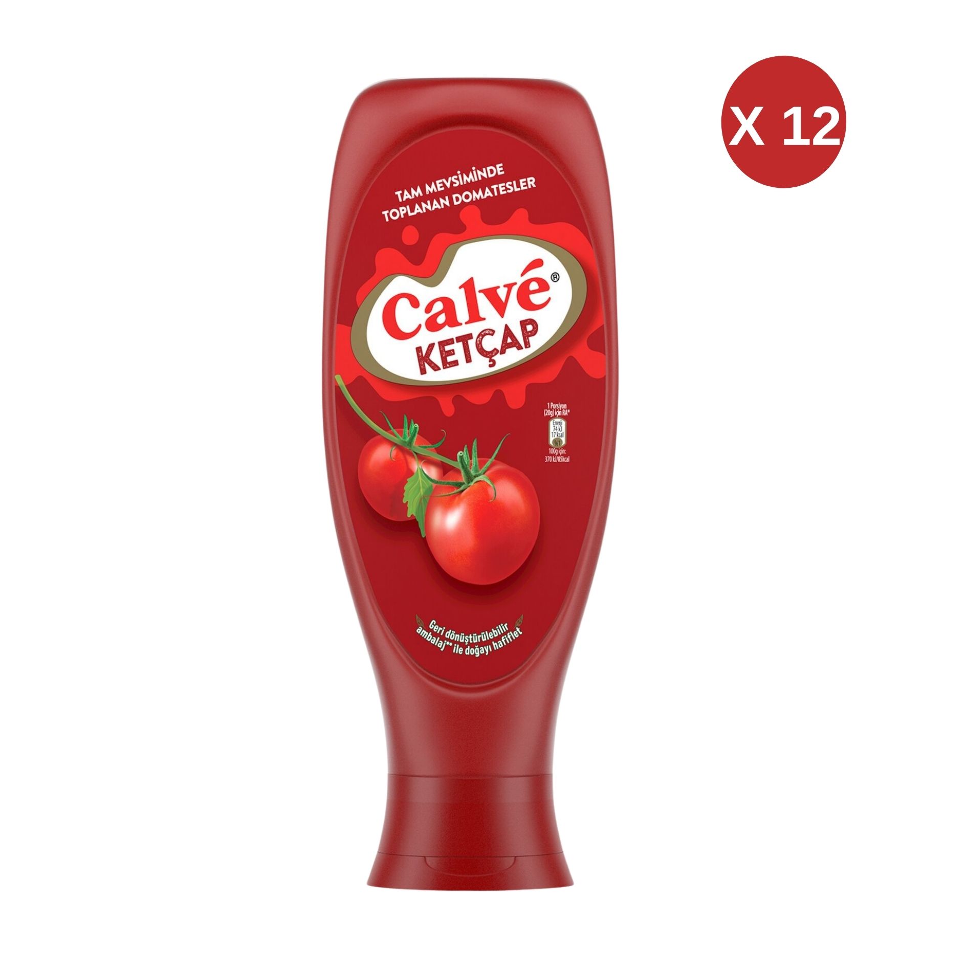 CALVE KETÇAP 610 GR TATLI 12 ADET