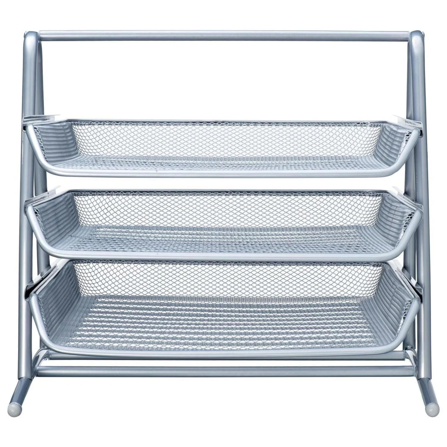 INOX METAL EVRAK RAFI 3LÜ GÜMÜŞ 0591