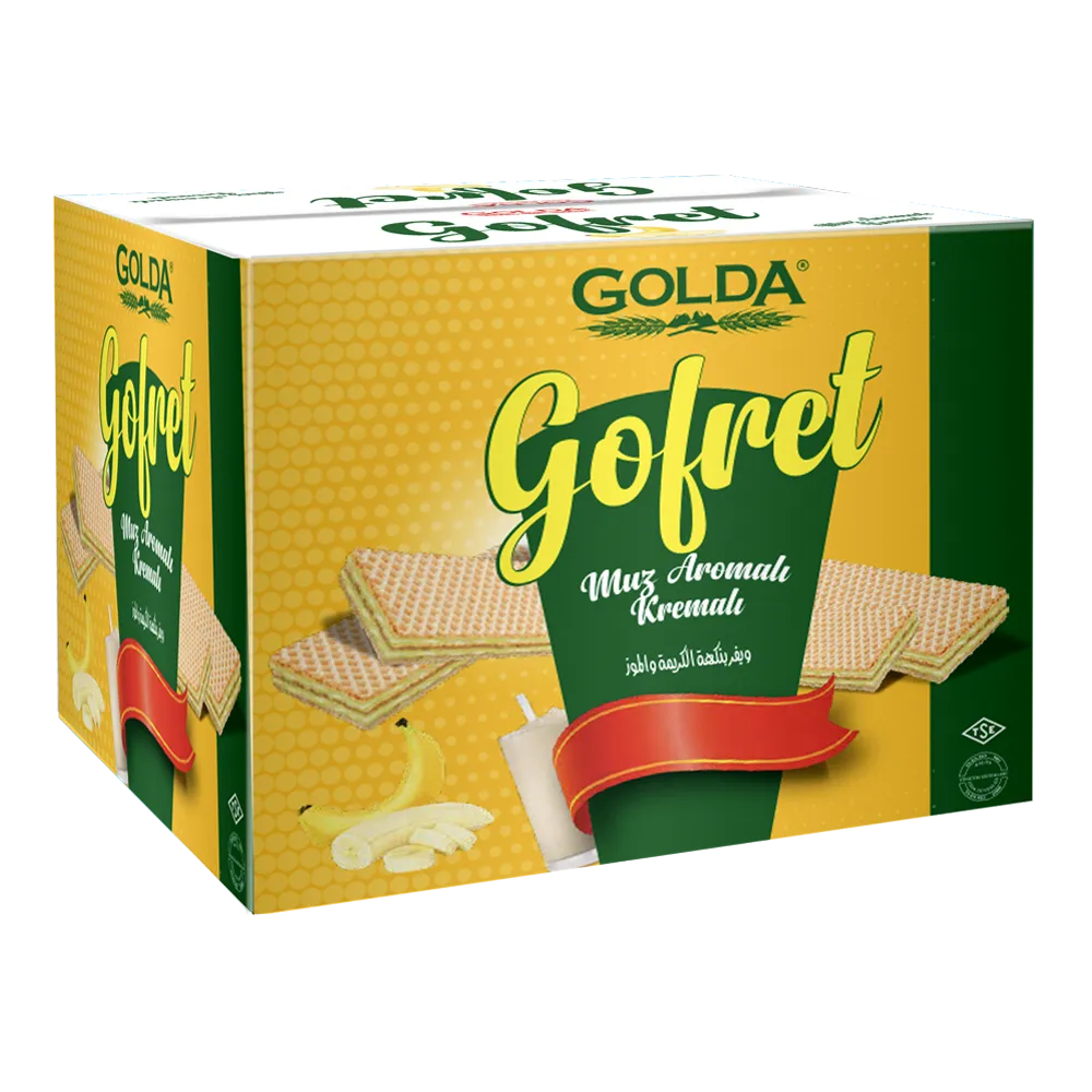 GOLDA WAFERS MUZ AROMALI  GOFRET (175 GR)
