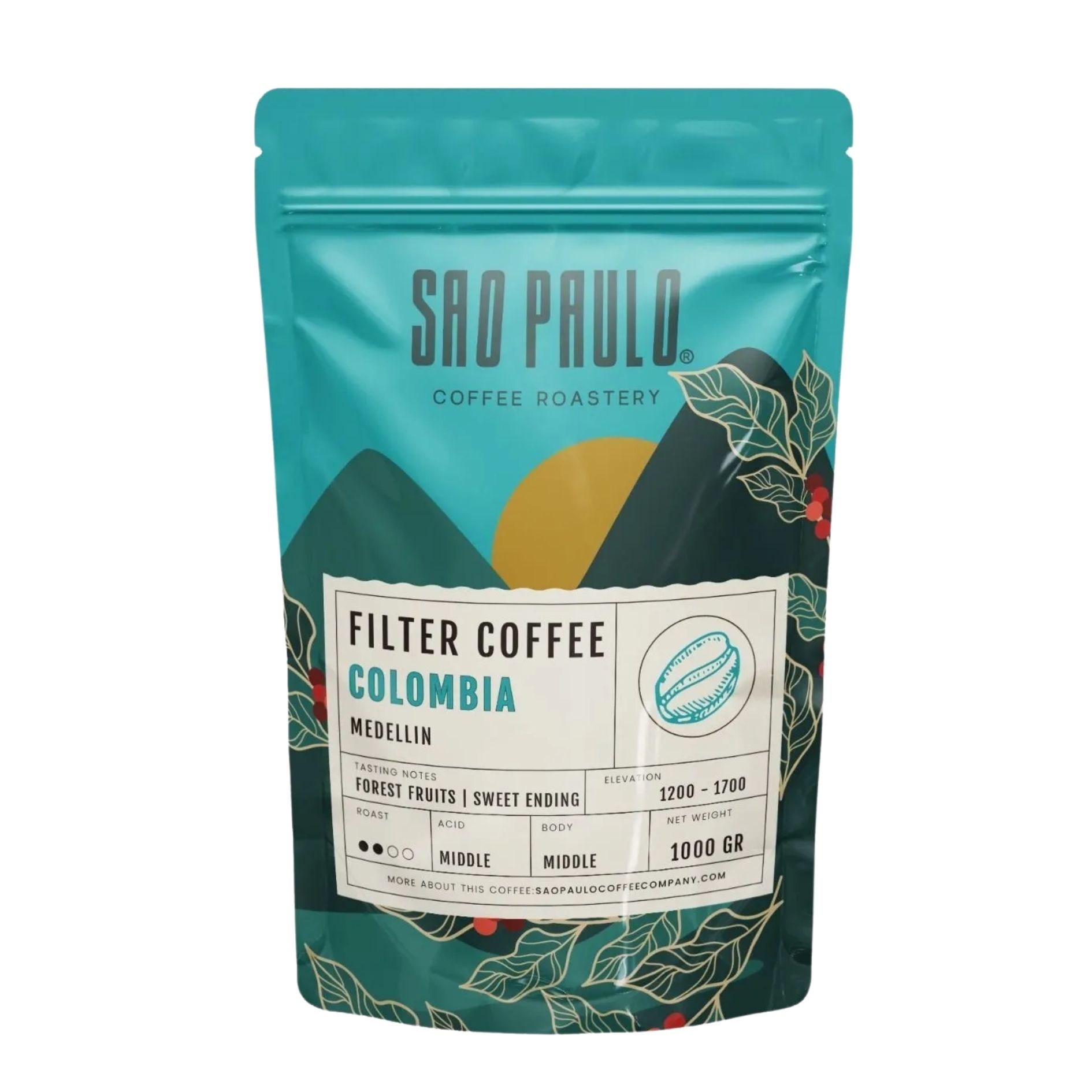 SAO PAULO COLOMBİA FİLTRE KAHVE 1000 GR