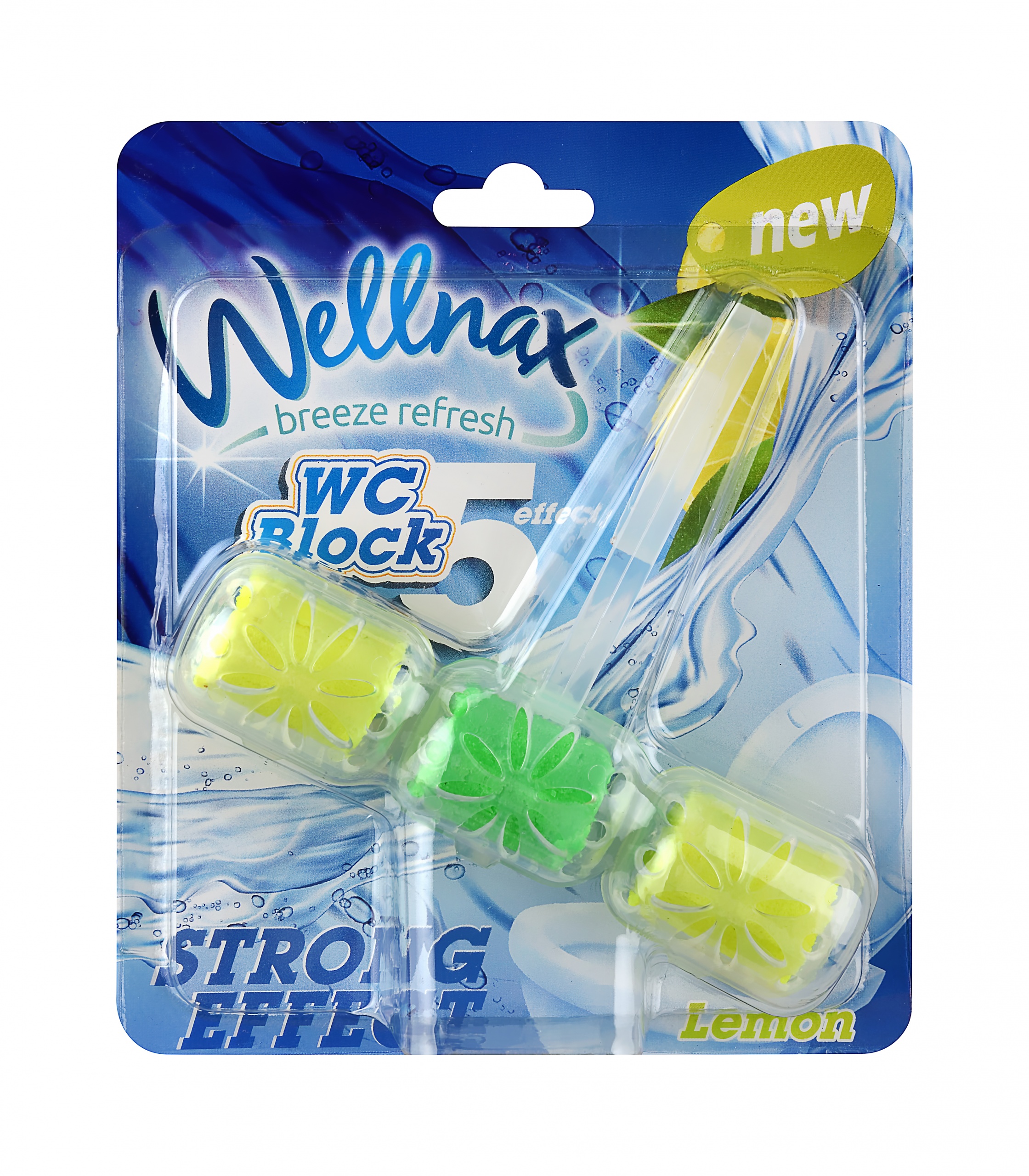 WELLNAX WC BLOK MAVİ SU TEKLİ (LİMON) 50 GR