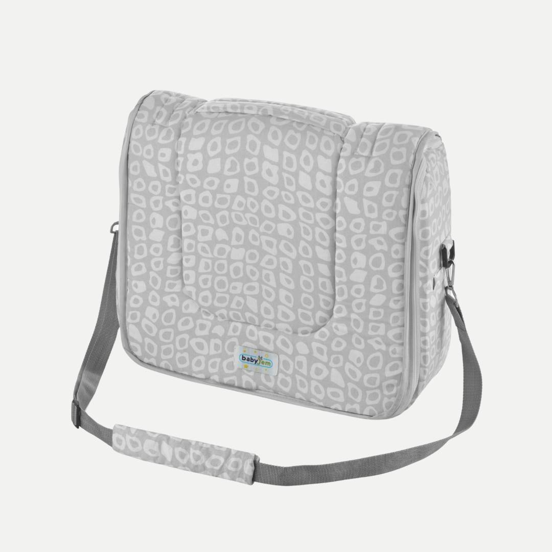  BABYJEM 771 BABYNEST ÇANTA GRİ KARE-77101