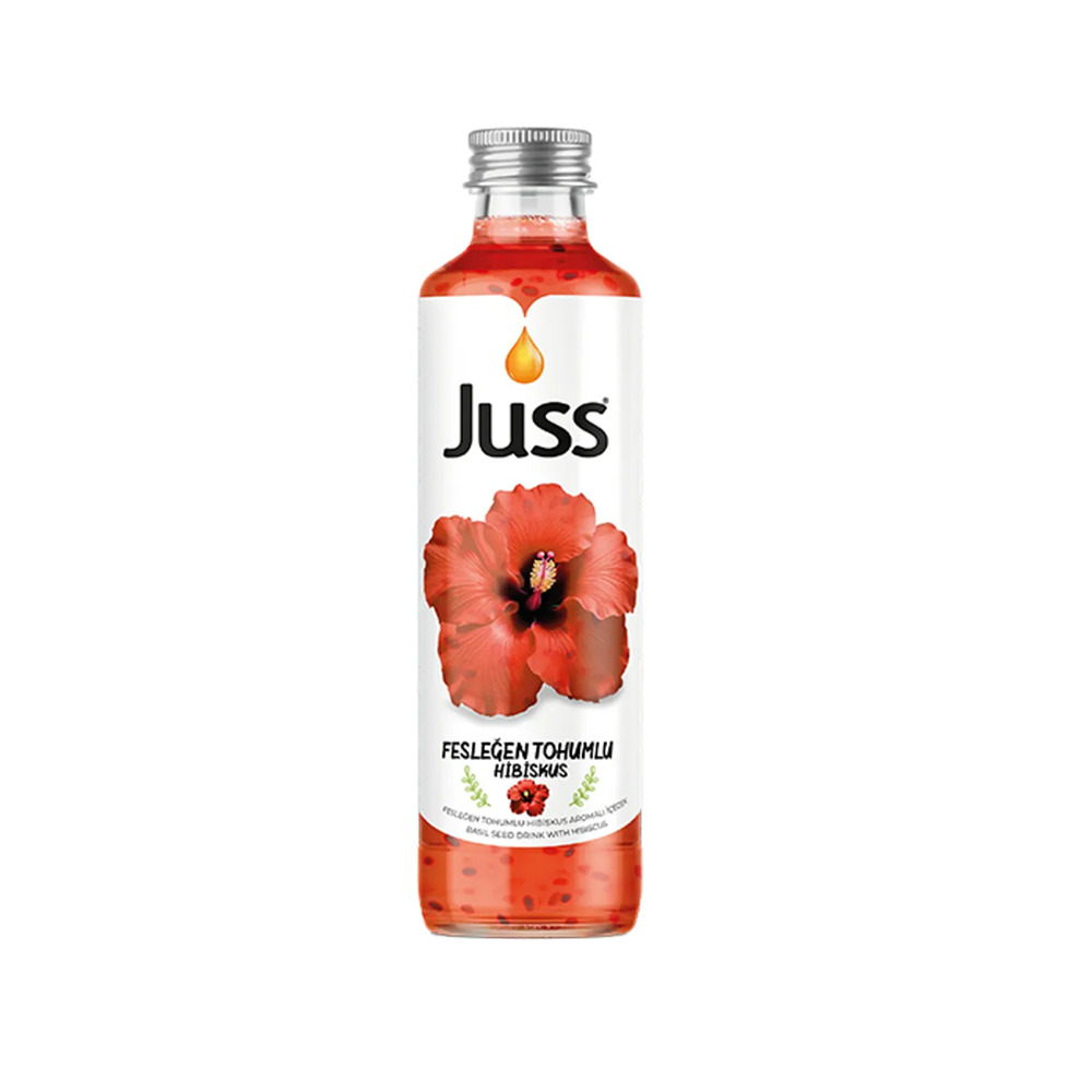 JUSS FESLEĞEN TOHUMLU HİBİSKUS CAM 250 ML*