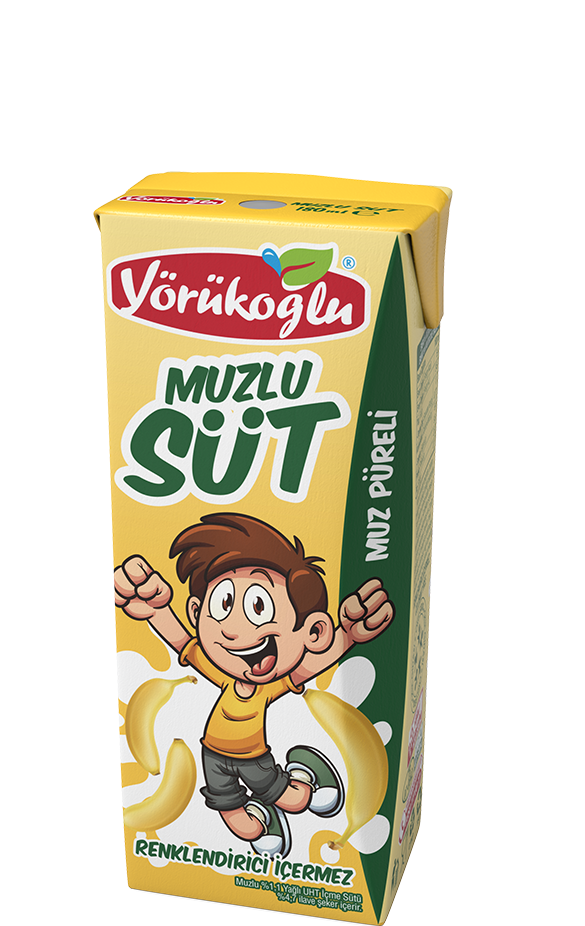 YÖRÜKOĞLU 180 ML MUZLU SÜT X 6 ADET