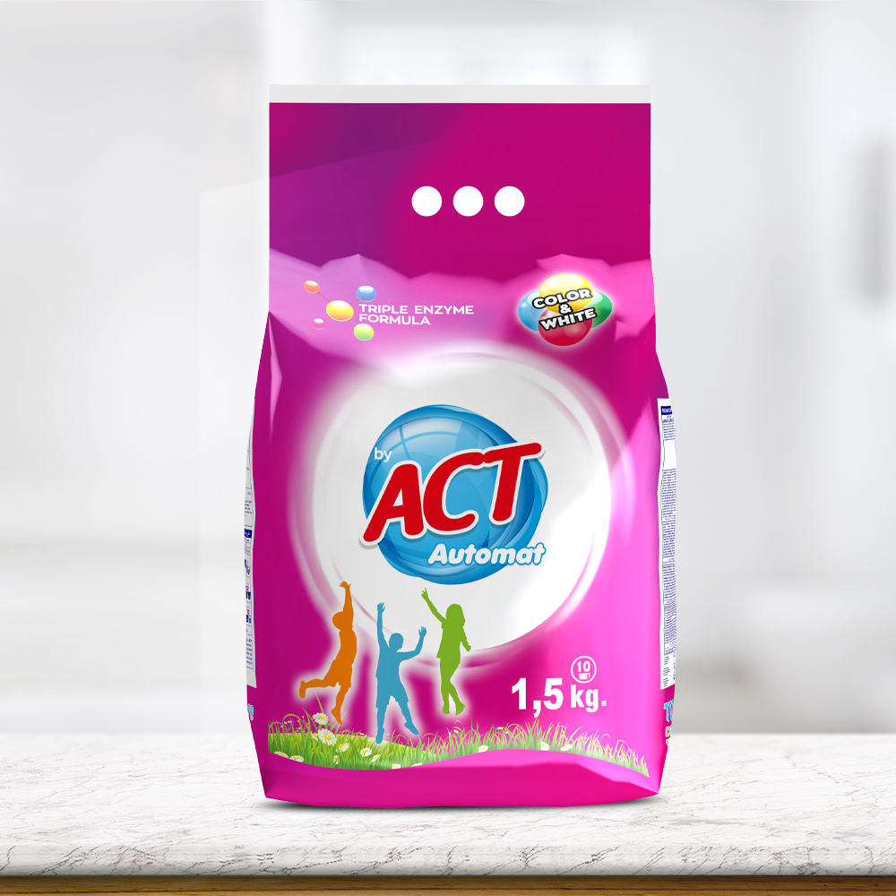 ACT MATİK 1,5 KG COLOR&WHİTE