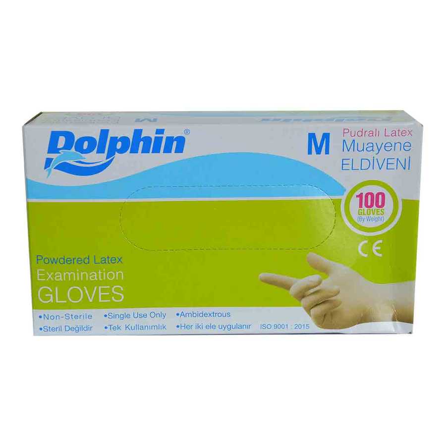DOLPHIN MUAYENE ELDİVENİ PUDRALI M 