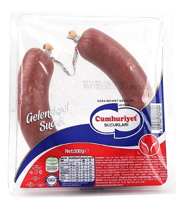 CUMHURİYET GELENEKSEL FERMENTE SUCUK 300 GR TEKLİ