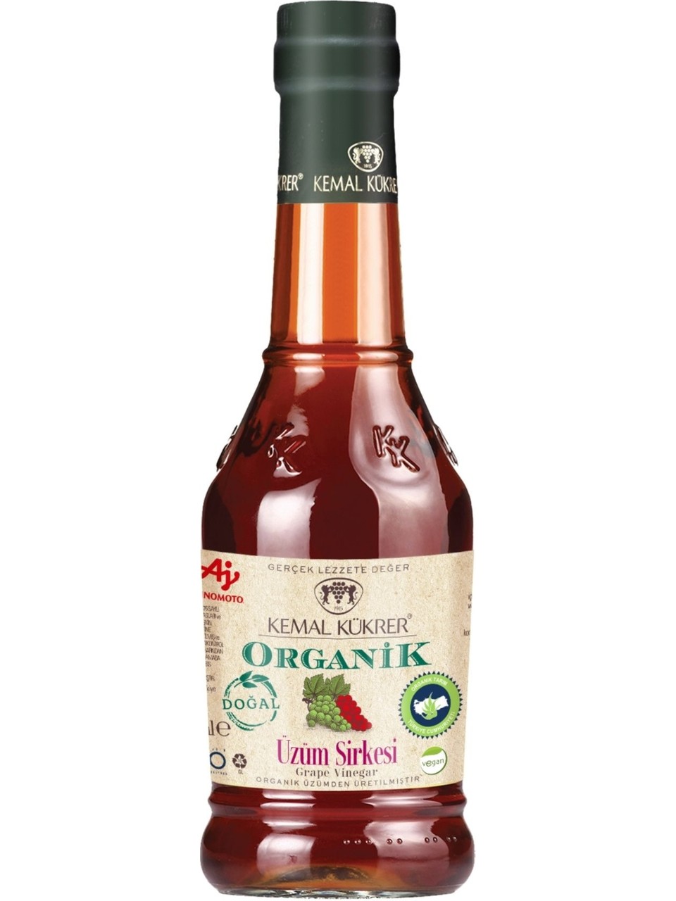 KEMAL KÜKRER ÜZÜM SİRKESİ CAM ŞİŞE ORGANİK 500 ML