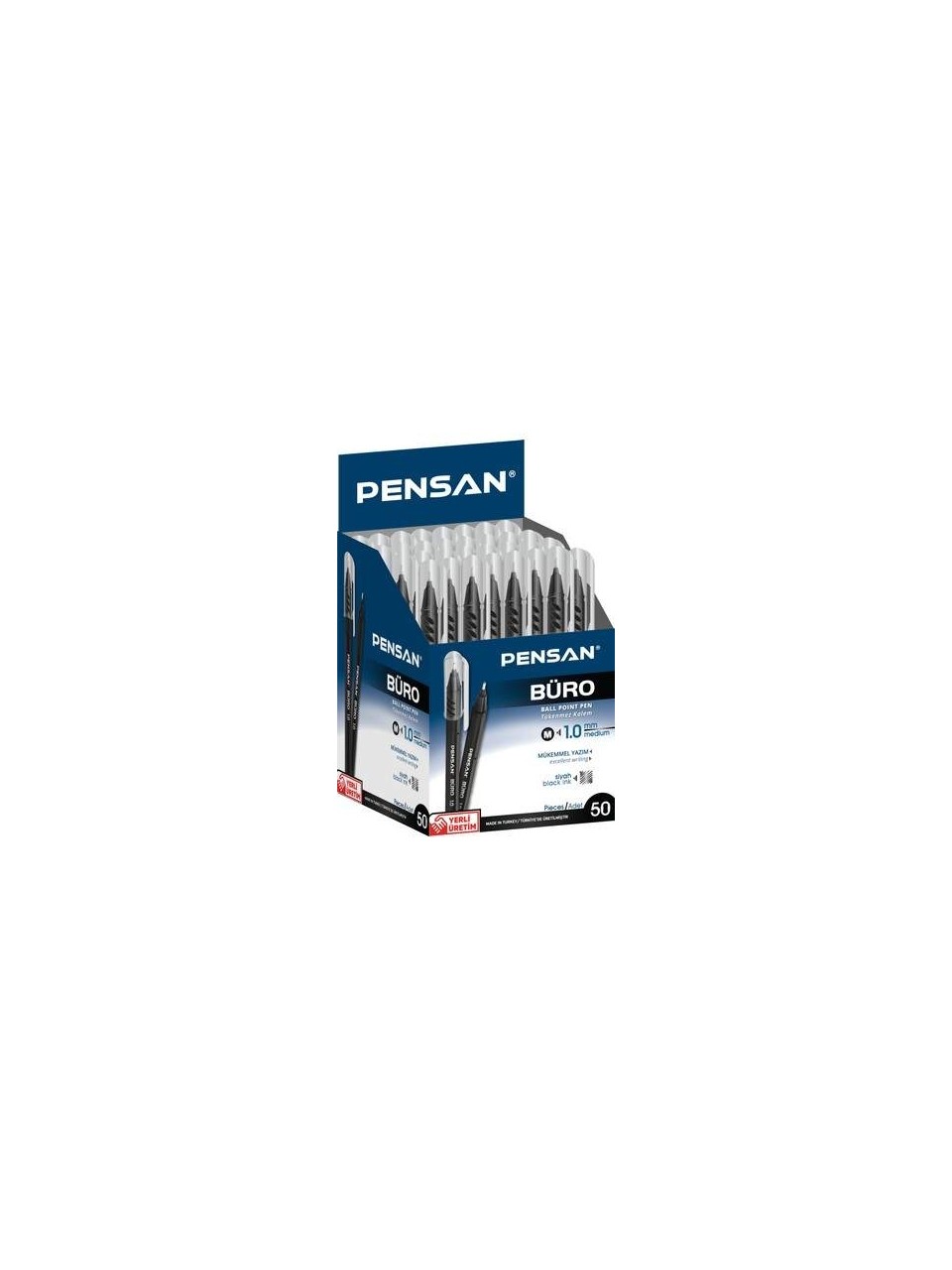 PENSAN 2270 BURO TUK.KALEM 50Li SiYAH 1.0MM