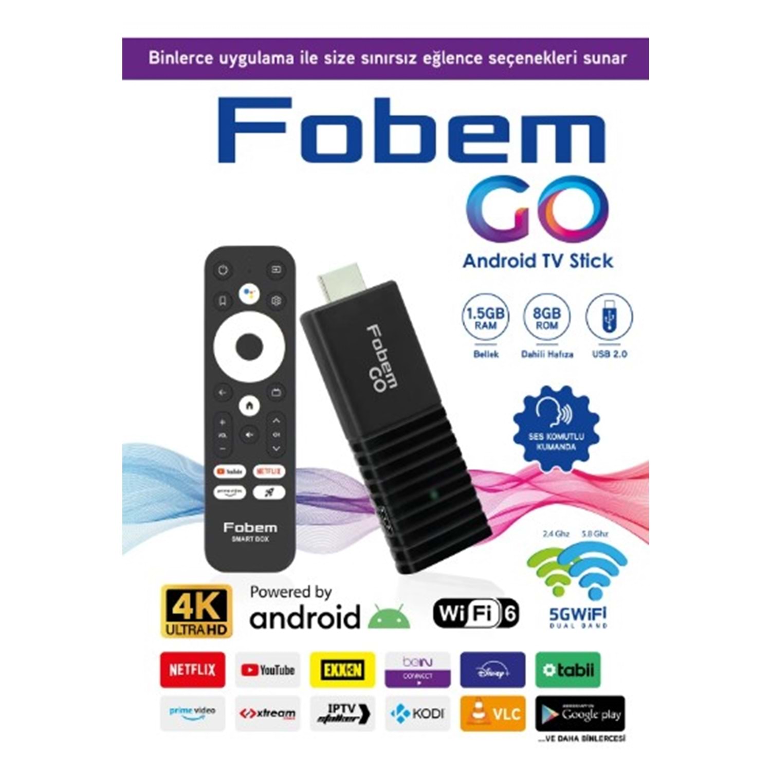 FOBEM G0 1,5 RAM 8 ROM ANDROİD BOX