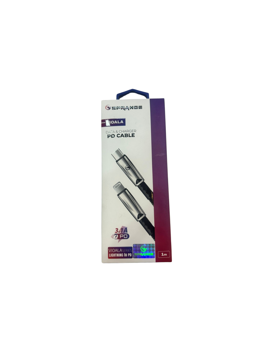 SPRANGE L-VİOALA 3.1A İPLİ METAL İPHONE KABLO LİGH
