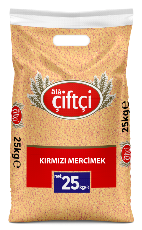 Ala Çiftçi İthal Futbol Kırmızı Mercimek 25 KG