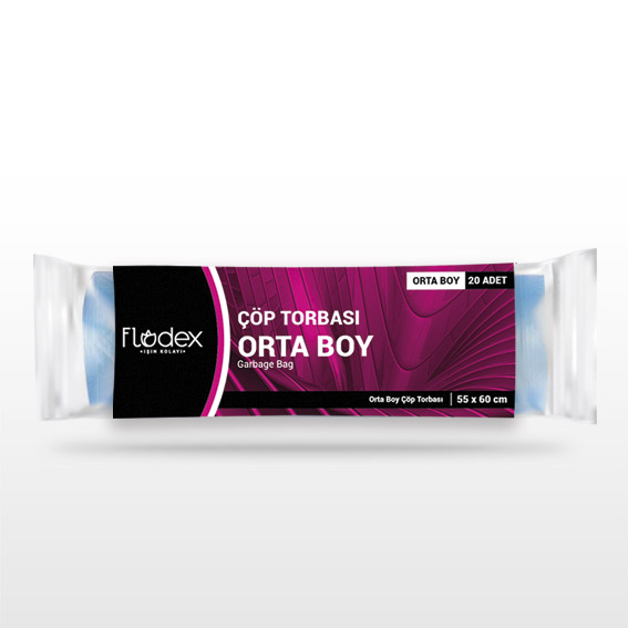 FLODEX EXTRA GÜÇLÜ ÇÖP TORBASI ORTA BOY