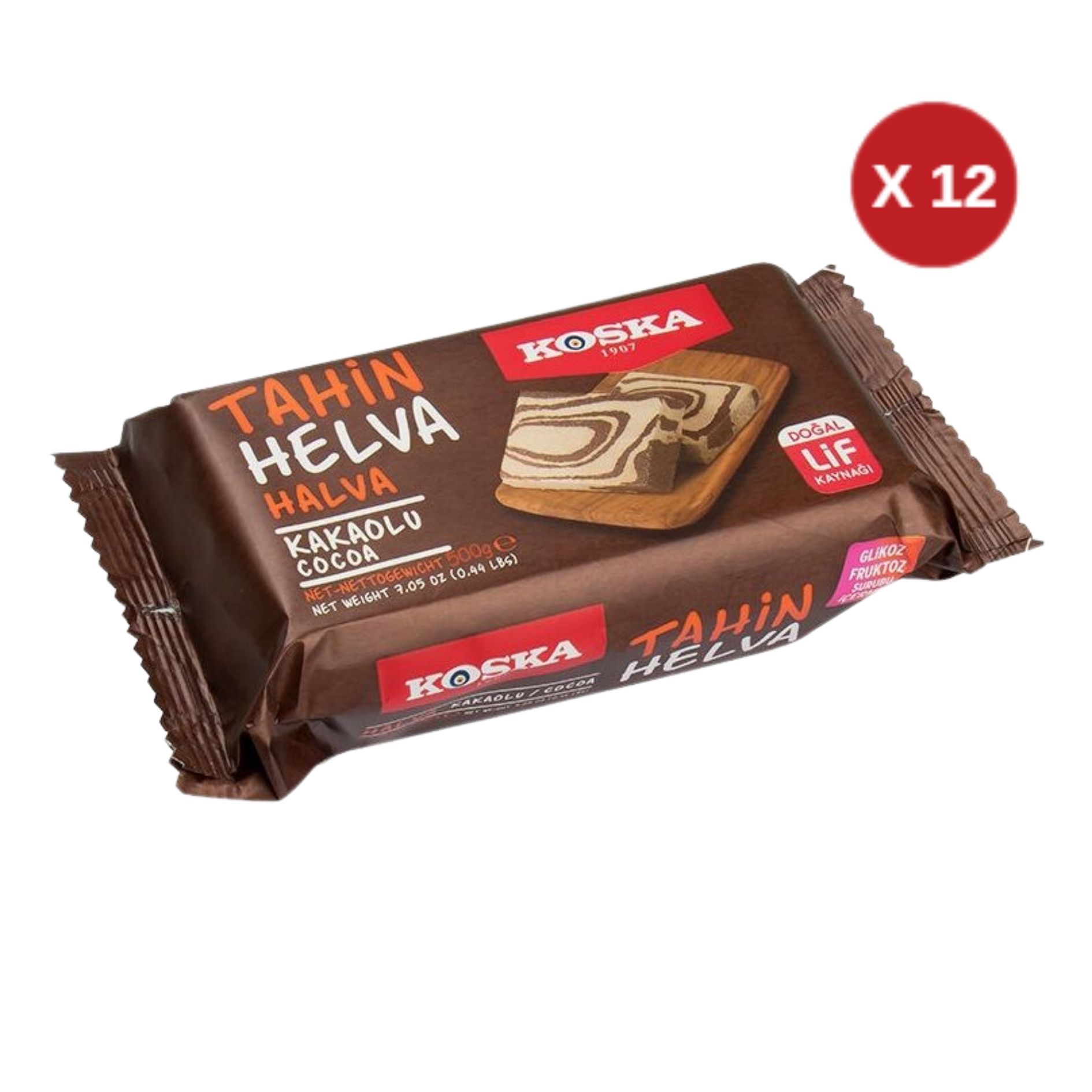KOSKA 500 GR KAKAOLU HELVA (12 ADET)