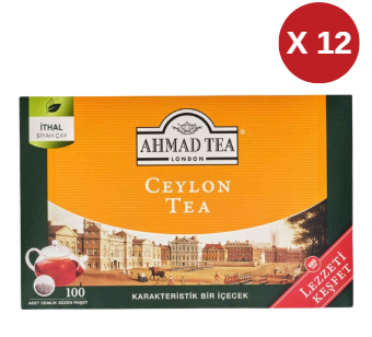 AHMAD TEA CEYLON 100X2 GR BARDAK POŞET ÇAY-1222 12 ADET
