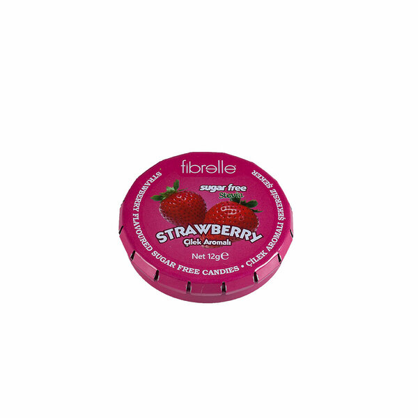 Fibrelle Stevialı Şekersiz Şeker Çilek Aromalı