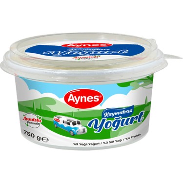 AYNES 750 GR KAYMAKSIZ YOĞURT