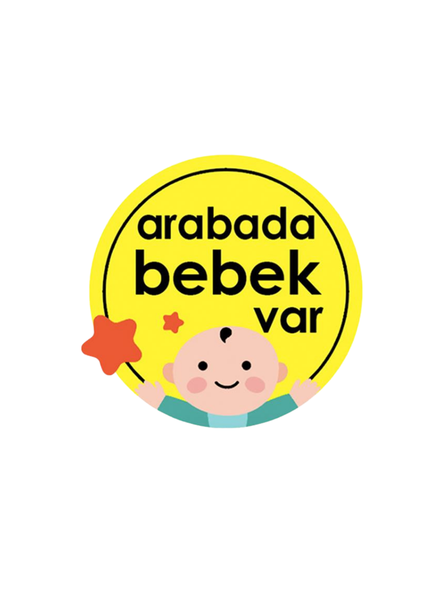 BABYJEM 094 VAKUMLU ARABA CAM YAZISI SARI -09406