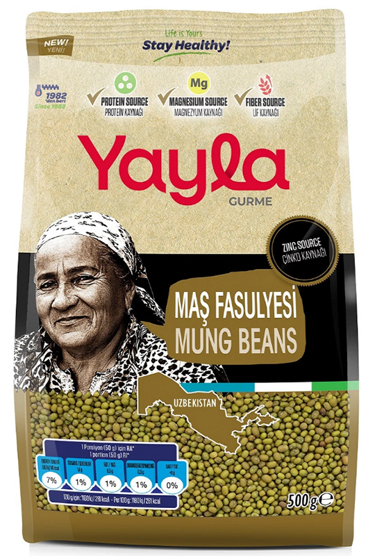 Yayla Gurme Maş Fasulye Paket (8x1) İç İçe (Flatbatum) 500 GR