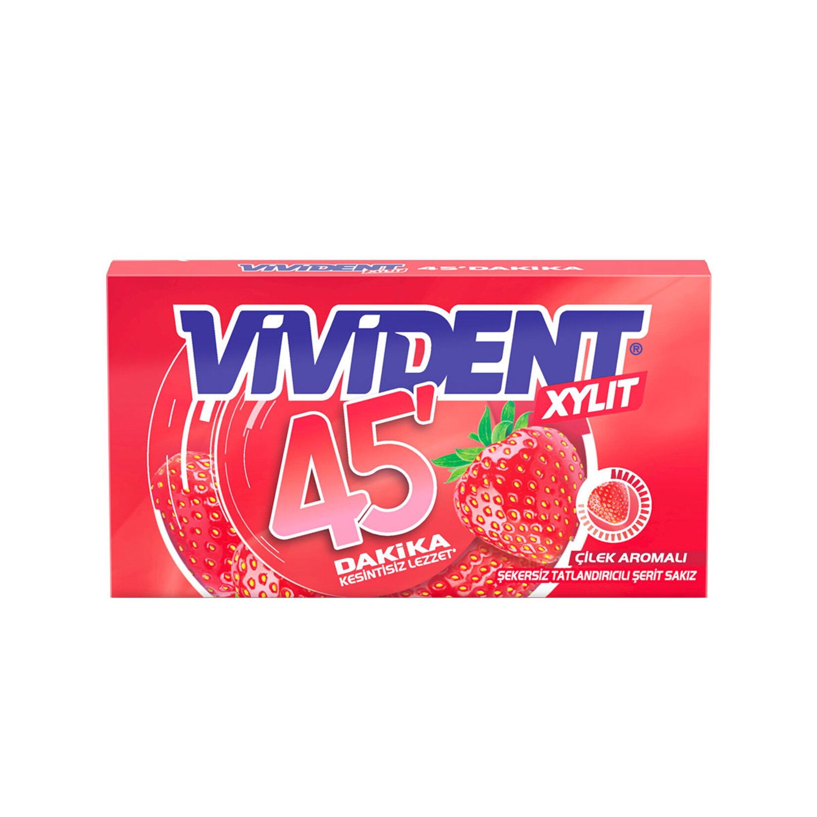 VİVİDENT XYLIT 45 DK CÜZDAN ÇİLEK