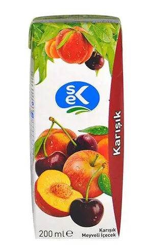 SEK KARIŞIK MEYVE SUYU 200 ML