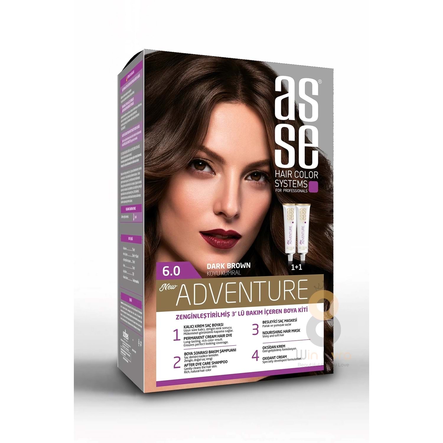 ASSE (6.0) SAÇ RENKLERİ SETİ KOYU KUMRAL (50+50 ML