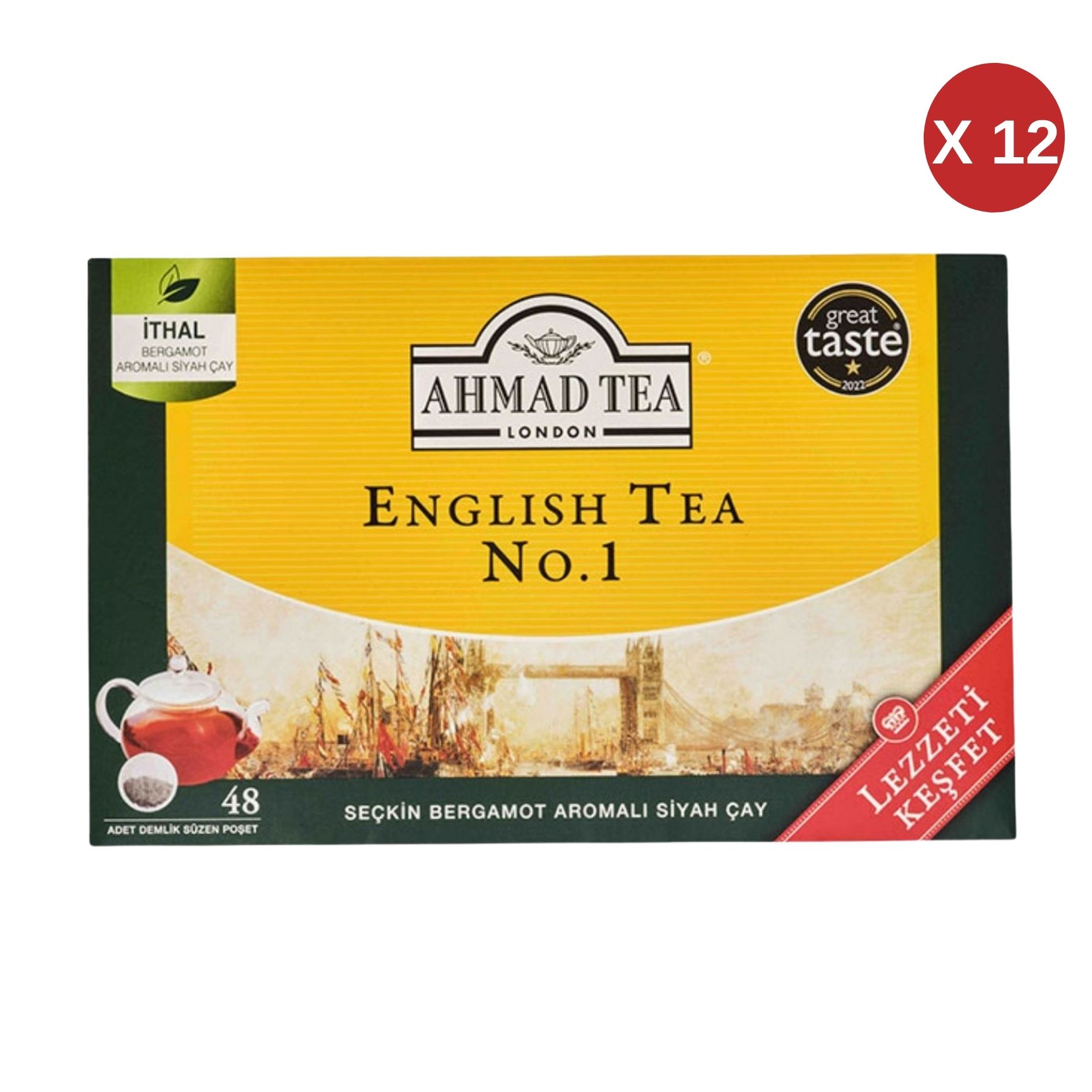AHMAD TEA ENG TEA NO.1 48X3,2 GR DEMLİK POŞET ÇAY 12 ADET