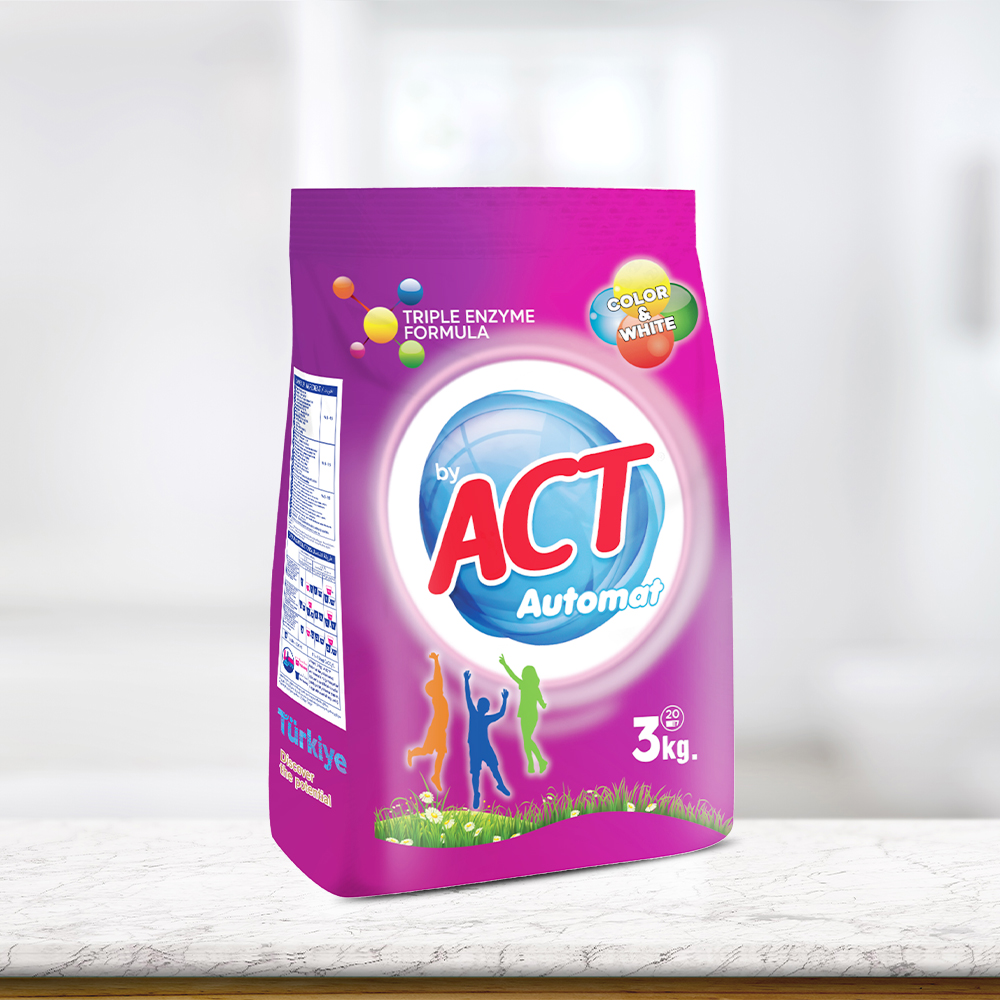 ACT MATİK 3 KG COLOR&WHİTE