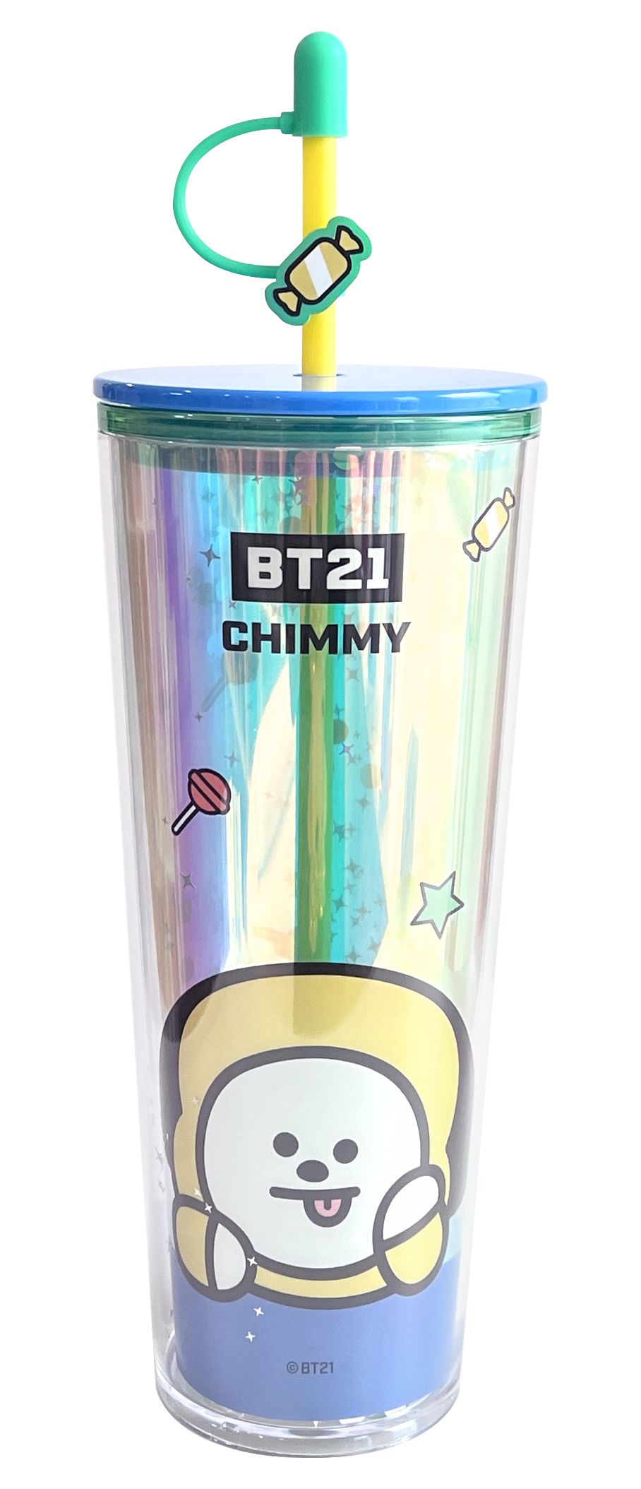 BT21 Lisanslı Çift Cidarlı Pipetli Şişe (800ml) - 