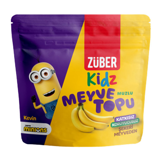  ZÜBER Kidz Muzlu Meyve Topu 42gr(1 ADET)