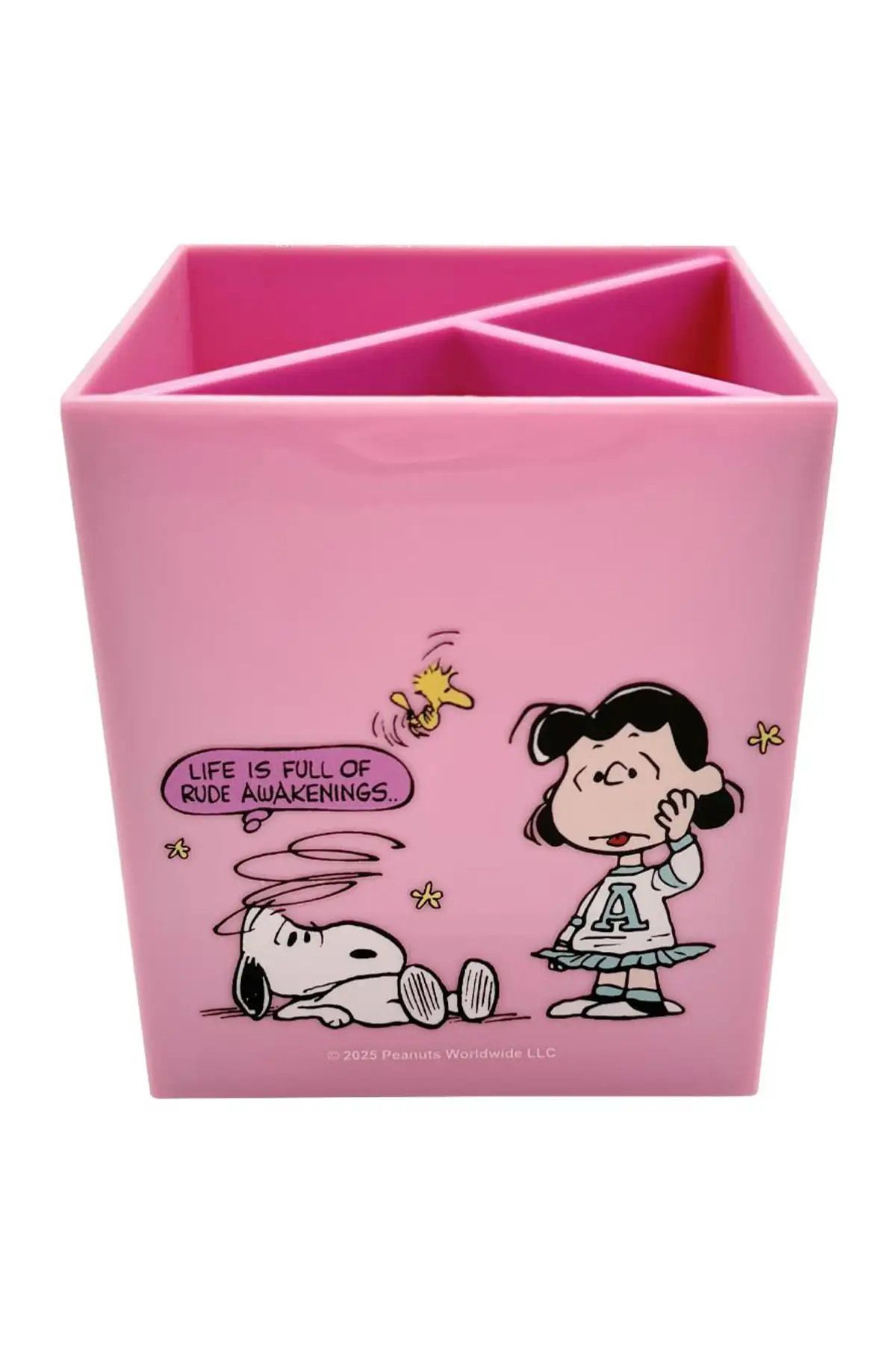 Snoopy Lisanslı Vintage Serisi 3 Bölmeli Kalemlik 