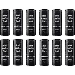 Obsesso Black Şekersiz Can 250 ML(12 ADET)