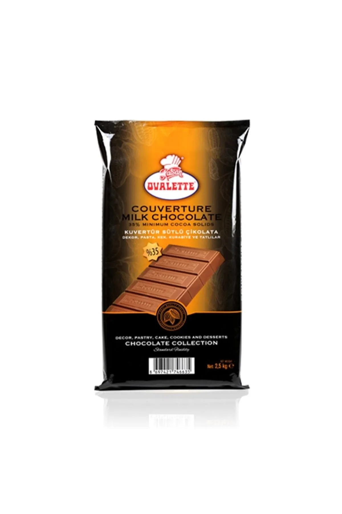 OVALETTE 2,5KG %35'LIK SUTLU KUVERTUR