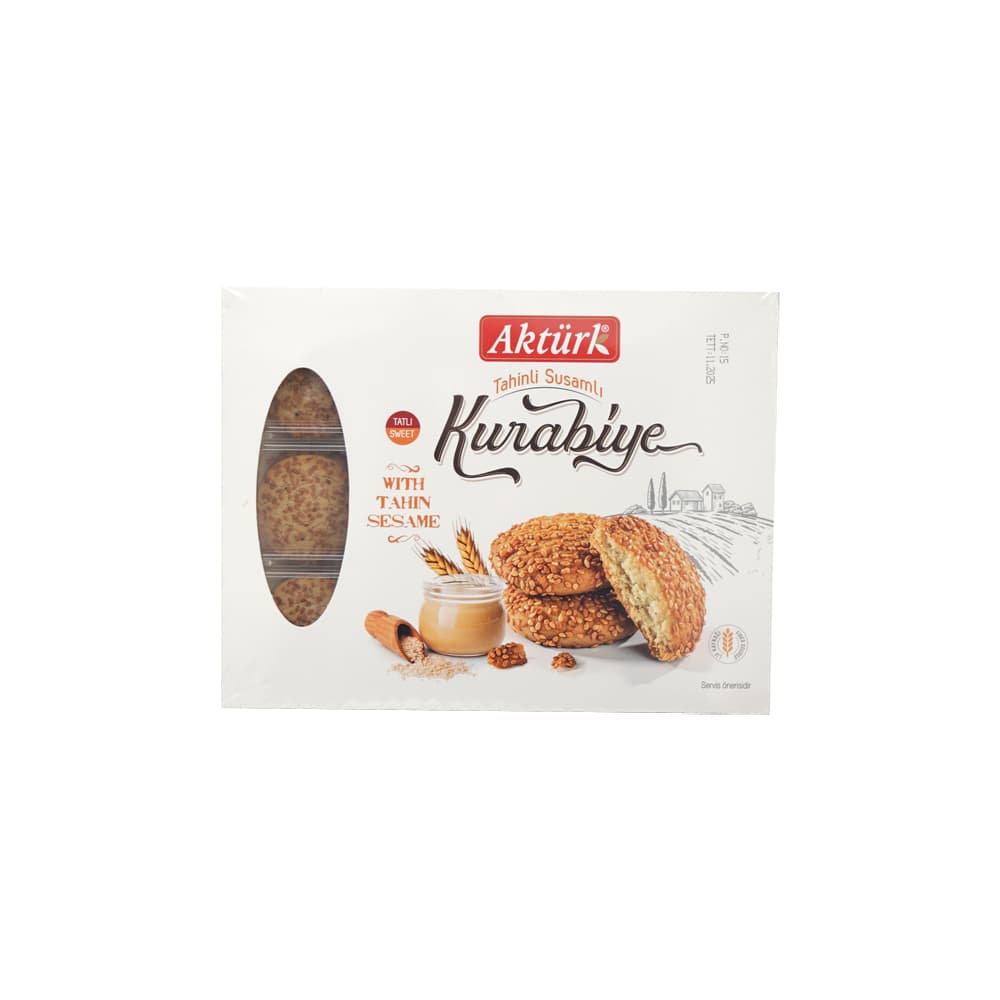AKTÜRK KURABİYE TAHİNLİ SUSAMLI TATLI 400 GR