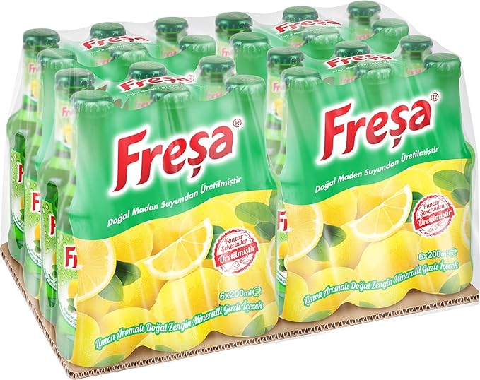 FREŞA LİMON AROMALI MADEN SUYU 200 ML(24 ADET)