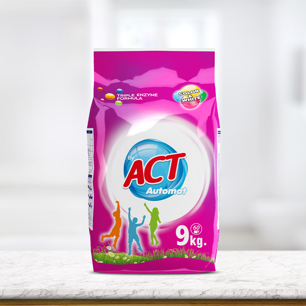 ACT MATİK 9 KG COLOR&WHİTE