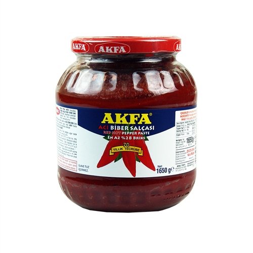 Akfa Acı Biber Salçası Cam 1650 GR