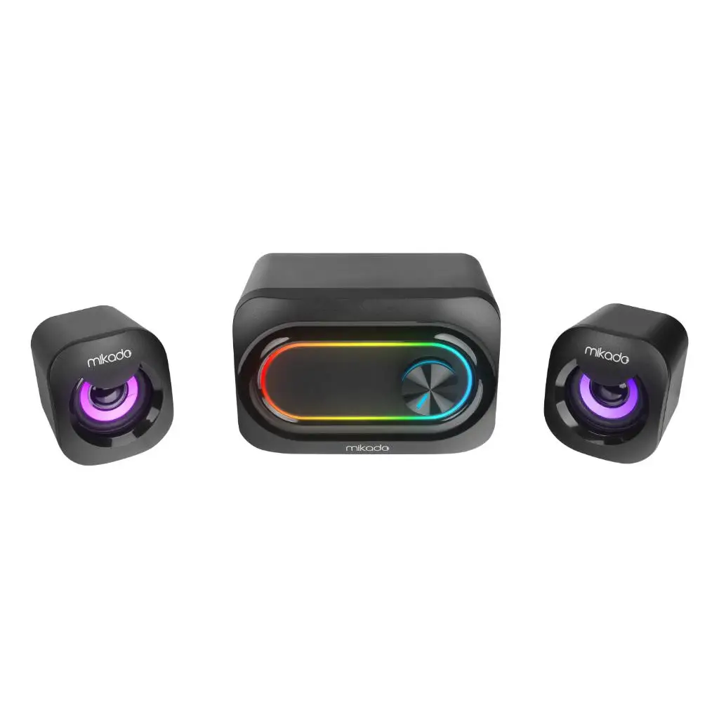 MİKADO  3W 2'Lİ USBLİ RBG LED GAMİNG SPEAKER