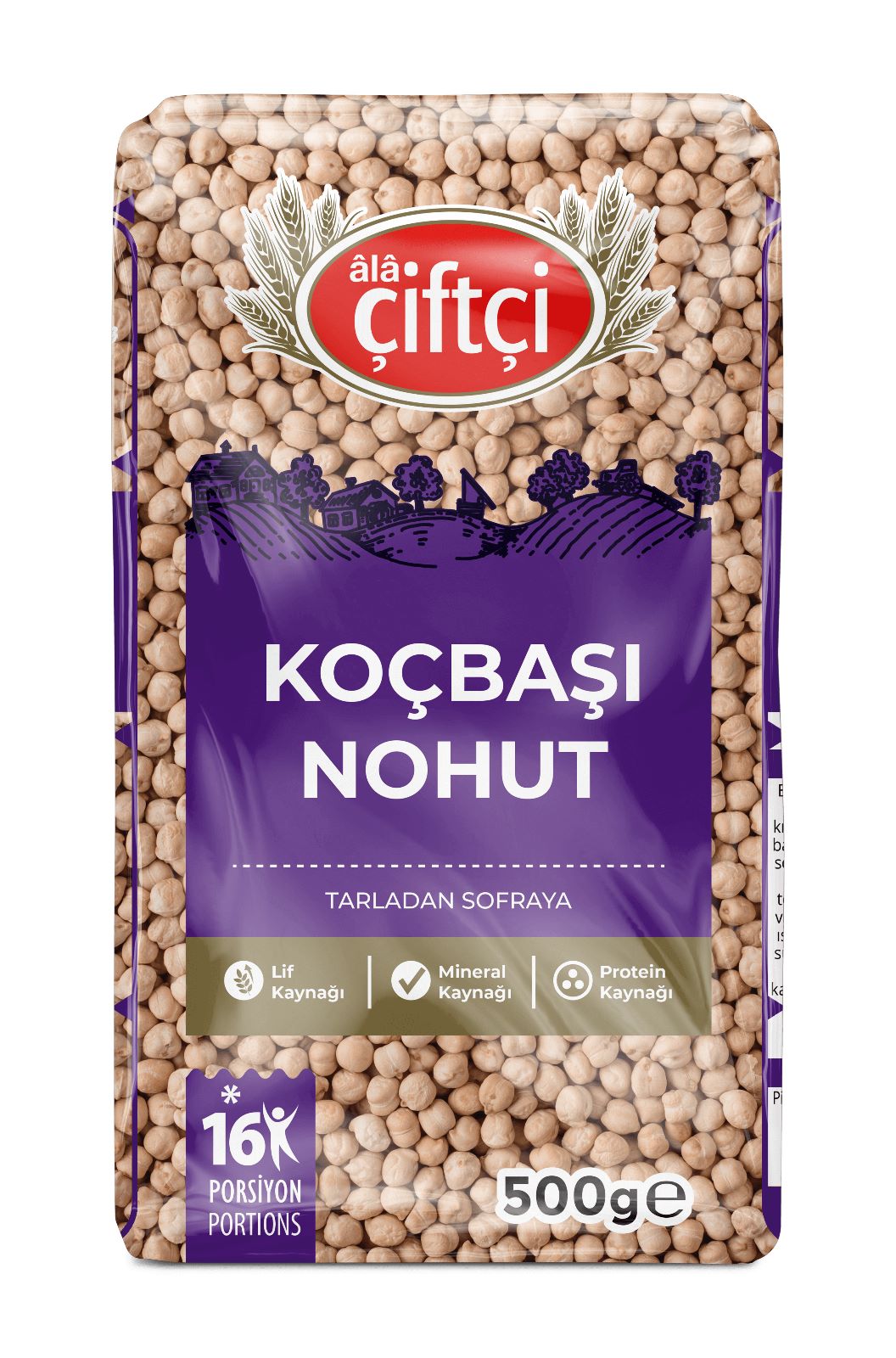 Ala Çiftçi Koç Başı Nohut 8,5 mm 500 GR