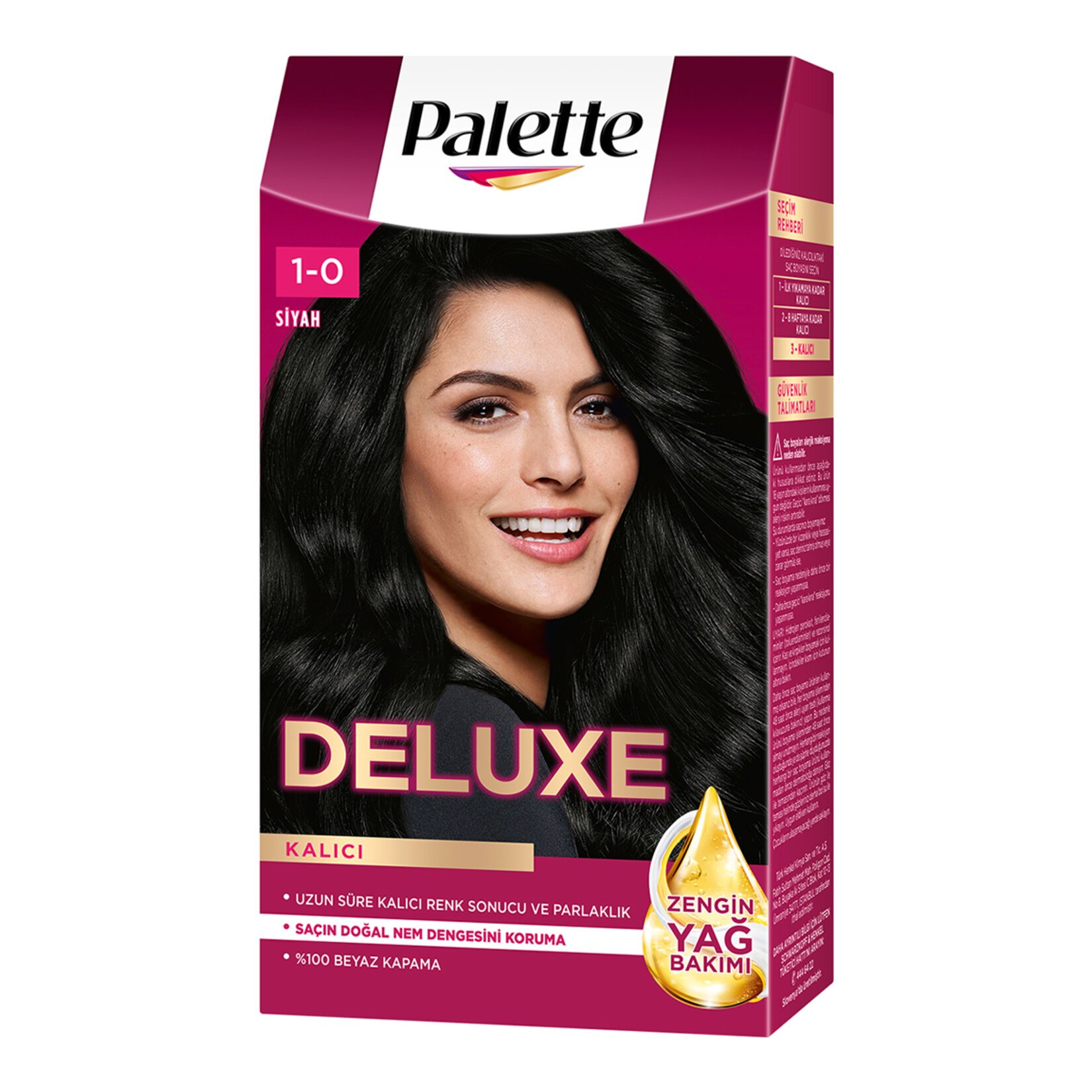 PALETTE DELUXE SAÇ BOYASI 50 ML  1-0 SİYAH