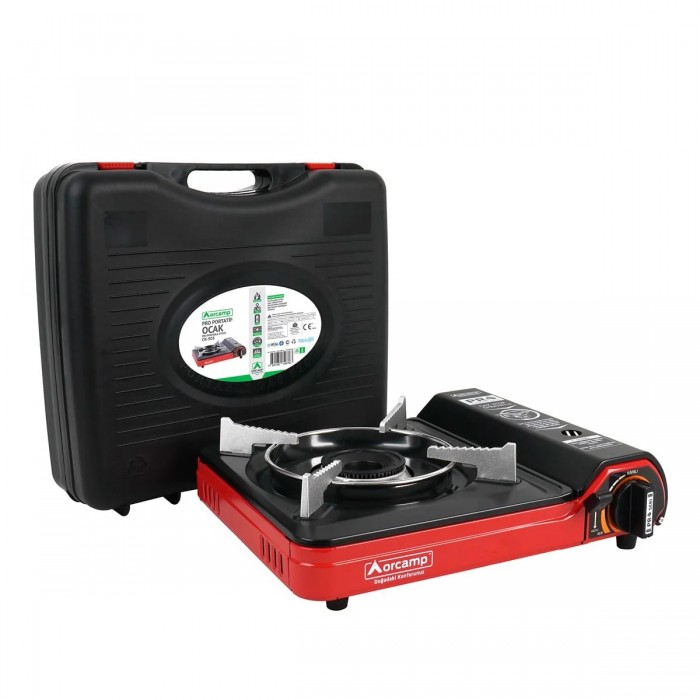ORCAMP CK-505 PORTATİF TEKLİ KAMP OCAĞI - KIRMIZI