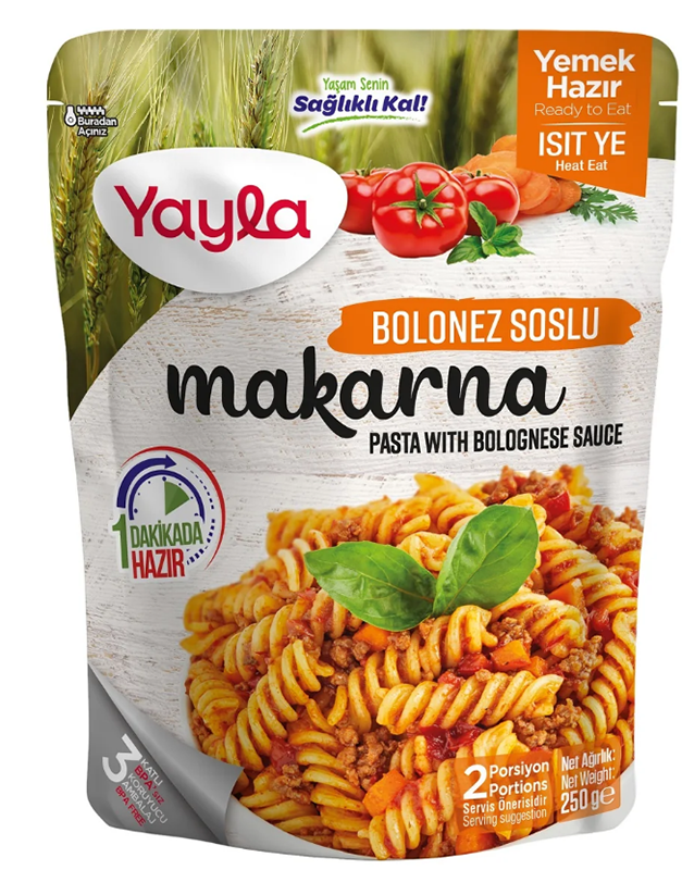 Yayla Bolonez Soslu Makarna 250 GR