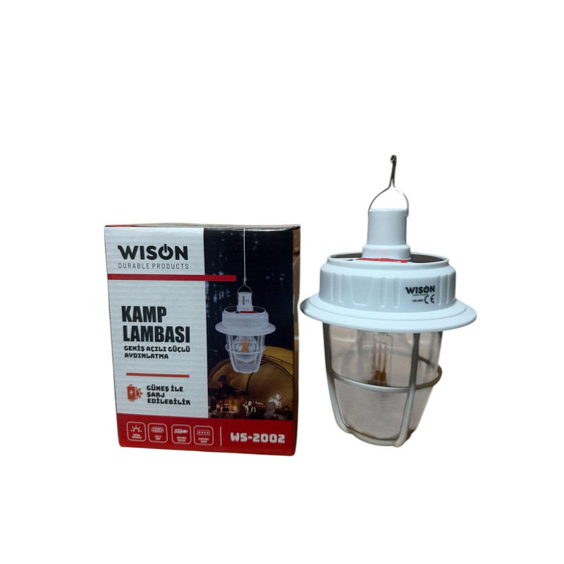 WISON WS-2002 TAŞINABİLİR KAMP FENERİ - GENİŞ AÇIL