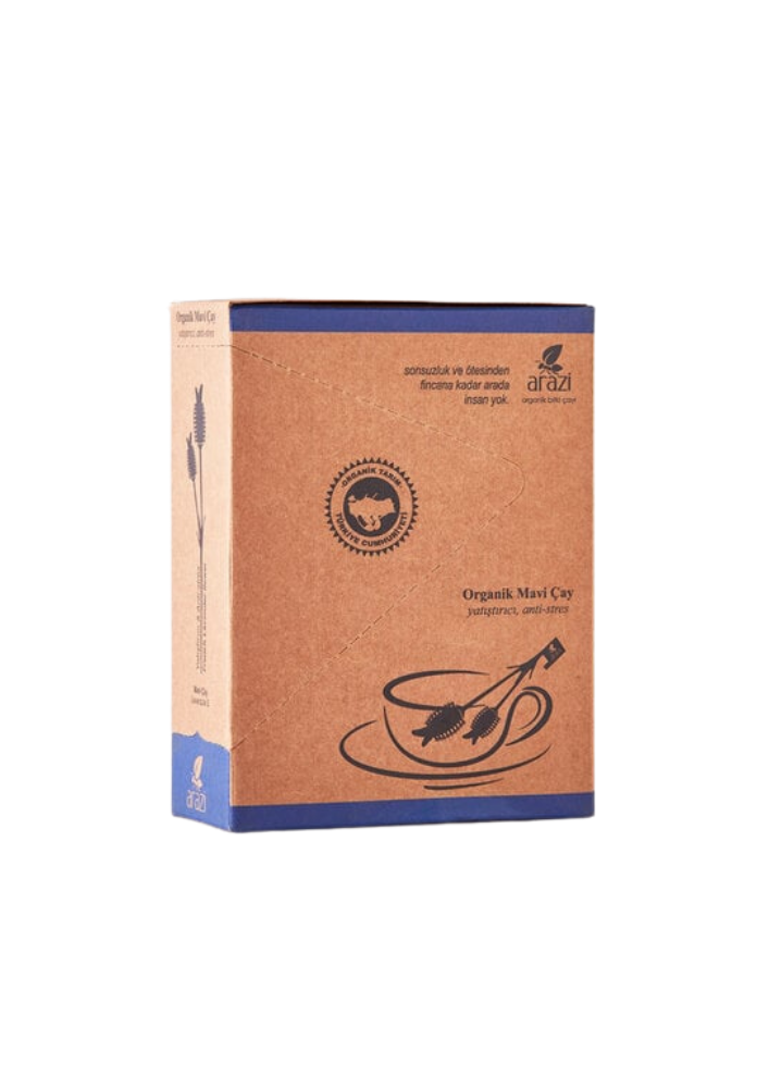 ARAZİ ORGANİK KARE MAVİ ÇAY10 G